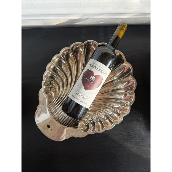 Vintage Large Silver Plated Scalloped Shell Tray - Picture 7 of 7